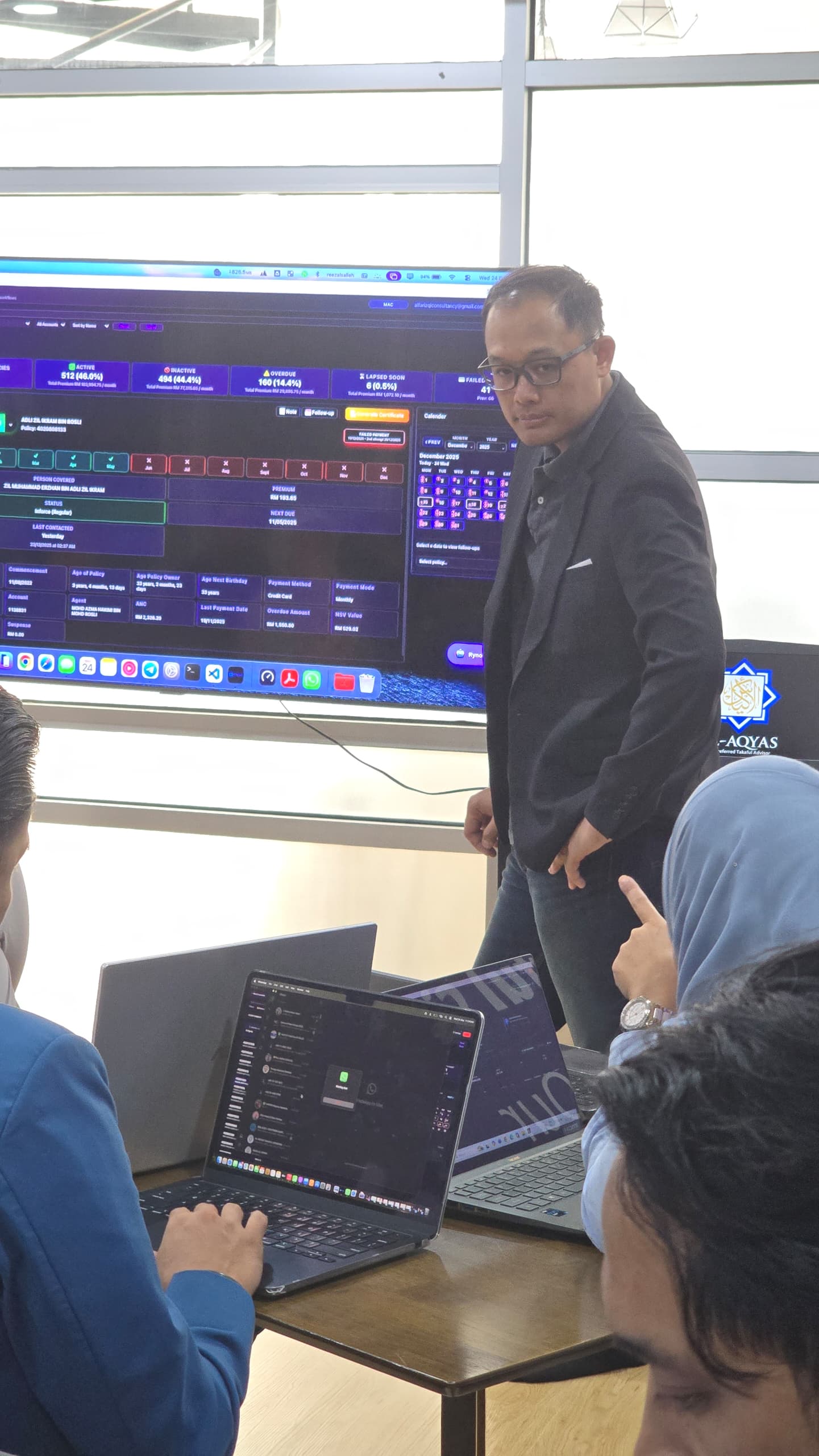 RynoxX Training Session - Dashboard Overview